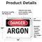 Signmission Argon Danger Sign, Vinyl Decal, 14in W x 10in L, 2PK OS-2PACK-DS-D-1014-L-1032 - alternate 7